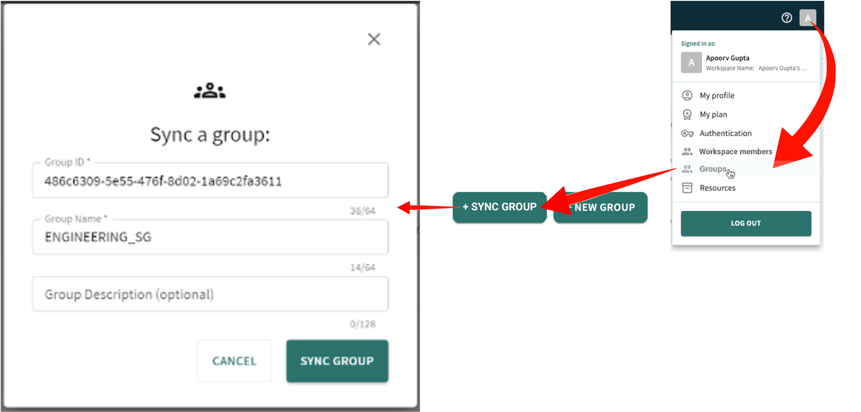 sync group from identity provider