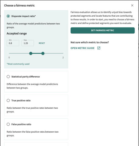 choosing a fairness metric