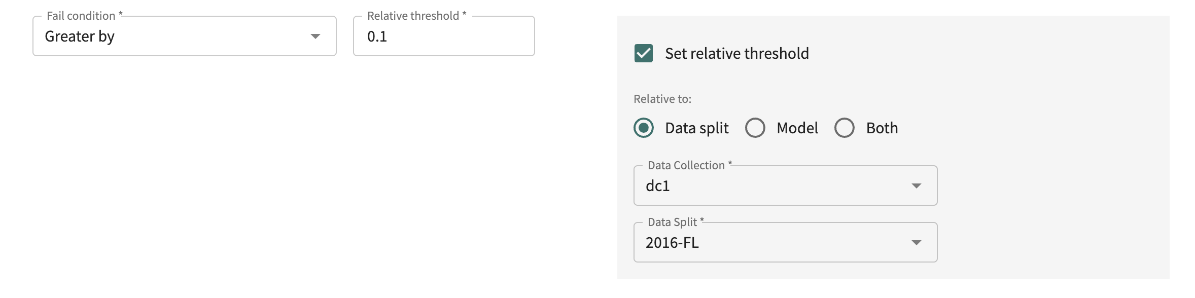 Performance test relative condition definition