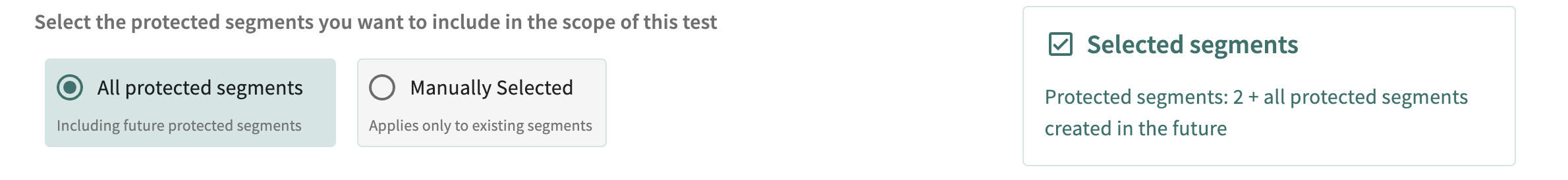 Protected segments definition