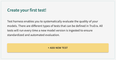 message: create your first test
